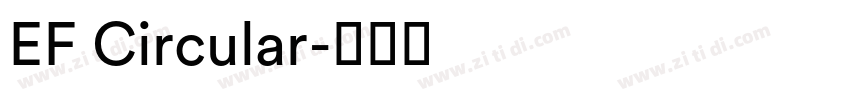 EF Circular字体转换
